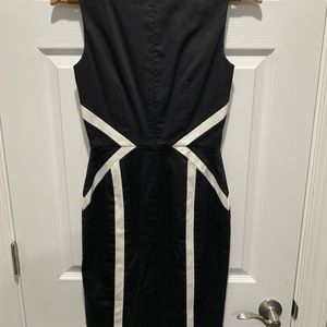 Black and white patterned dress